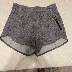 Lululemon mid rise shorts. Great condition. Size 6. Gray charcoal